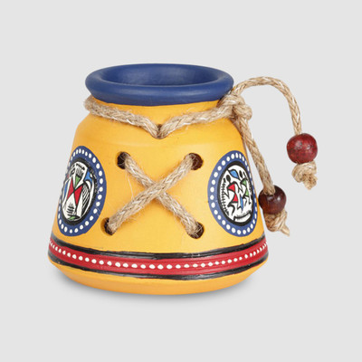 

ExclusiveLane EL-007-003 1 Compartments Terracotta Pen Stand(Yellow)