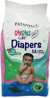 

Patanjali Shishu Care Baby Diaper - M(36 Pieces)