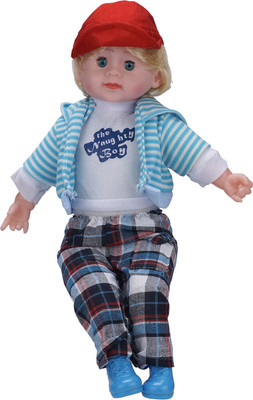 

Aarushi 22 Inch Naughty Doll Boy with Cap(Multicolor)