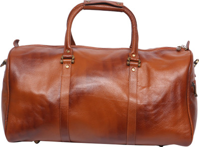 

OBANI Genuine Leather Travel Duffel Bag Travel Duffel Bag(Gold)