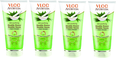 

VLCC Ayurveda Skin Purifying Double power double neem face wash 50ml(Pack of 4) Face Wash(200 ml)