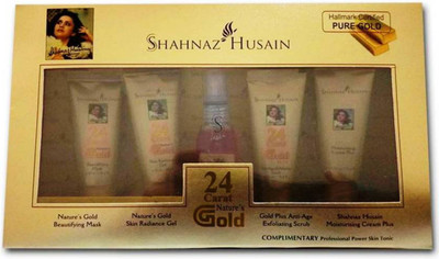 

Shahnaz Hussain Skin-Tone Brightening 24 Carat Golden Glow Facial Kit 55 ml