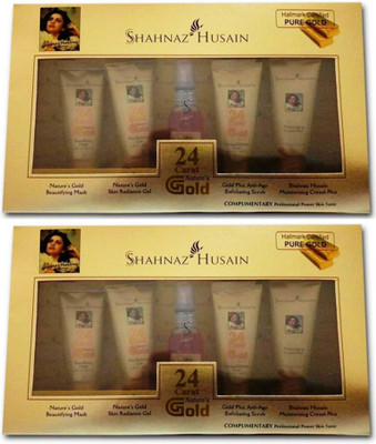 

Shahnaz Hussain 24 Carat Golden Glow Gold Plus Facial Kit- Combo 55 ml(Set of 2)