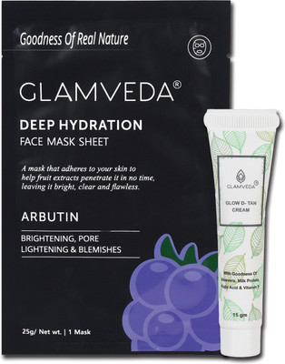 

Glamveda Glow Tan Removal Cream & Arbutin Anti Pigmentation Mask Combo(35 g)