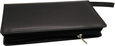 

Essart Faux Leather 25cm long Cheque Book Holder - Black(Set Of 1, Black)