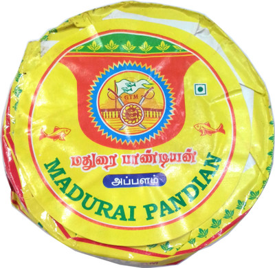 

Madurai Pandian 3x100 gms Plain Flavor South Indian Papad 300 g(Pack of 3)