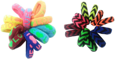 

Dhanlaxmi Highly Elastic & Metal Free Rubber Band (Combo of 2) Rubber Band(Multicolor)