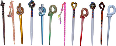 

GD Combo of Multi Color Juda Sticks Bun Stick(Multicolor)