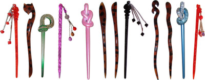 

eloquent Combo of Multi Color Juda Sticks Bun Stick(Multicolor)