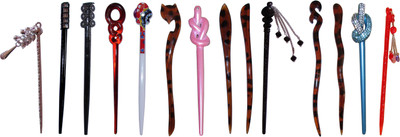 

A+B Combo of Multi Color Juda Sticks Bun Stick(Multicolor)