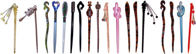 

NIPPU Combo of Multi Color Juda Sticks Bun Stick(Multicolor)