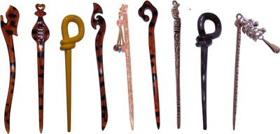 

GITI Combo of Multi Color Juda Sticks Bun Stick(Multicolor)