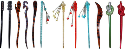 

FTYU Combo of Multi Color Juda Sticks Bun Stick(Multicolor)