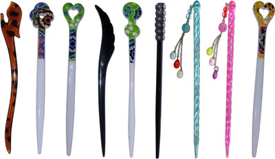 

HIMANI Combo of Multi Color Juda Sticks Bun Stick(Multicolor)