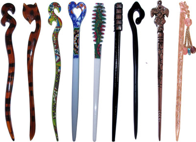 

GT67 Combo of Multi Color Juda Sticks Bun Stick(Multicolor)