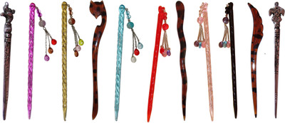 

MOOTTI Combo of Multi Color Juda Sticks Bun Stick(Multicolor)