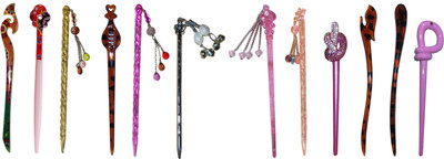 

MEERY Combo of Multi Color Juda Sticks Bun Stick(Multicolor)