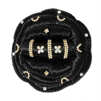 

Mansiyaorange Latest Exclusive Artificial Hair/Hair Extension Collection Bun Bun(Black)