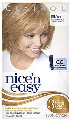 

Clairol Nice 'N Easy Hair Color, Natural Medium Golden Blonde (104) Hair Color(Golden)