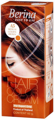 

Berina Medium Golden Brown Hair Color Cream Hair Color(Medium Golden Brown)