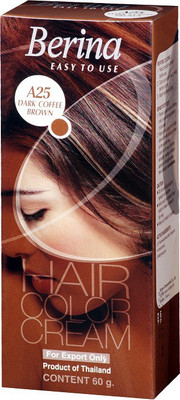 

Berina Dark Coffee Brown Hair Color Cream Hair Color(Dark Coffee Brown)