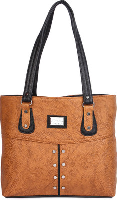 

Pink Flower Hand-held Bag(Tan)