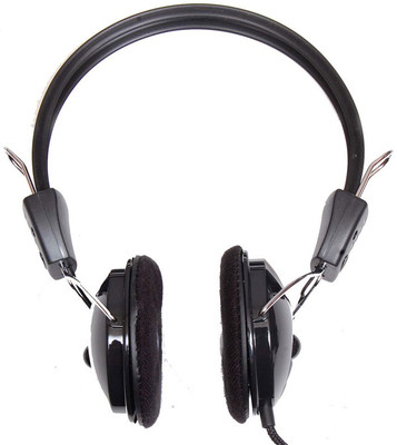 Quantum QHM888 Single Jack 3.5mm Wired Headset with Mic(Black, Over the Ear)
