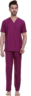 Proexamine Surgicals PRO1000-SS Shirt, Pant Hospital Scrub(Purple L)