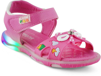 

KITTENS Girls Velcro Flats(Pink, Fuschia