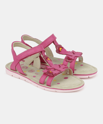 

Clarks Girls Sling Back Flats(Pink, Pink leather