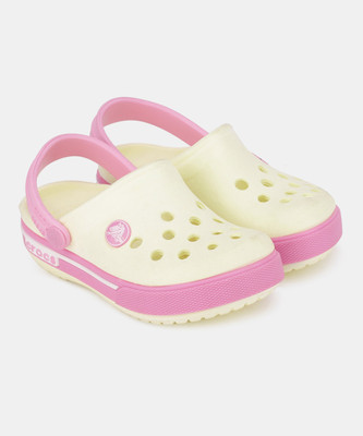 

Crocs Boys & Girls Sling Back Clogs(Yellow, Yellow/pink
