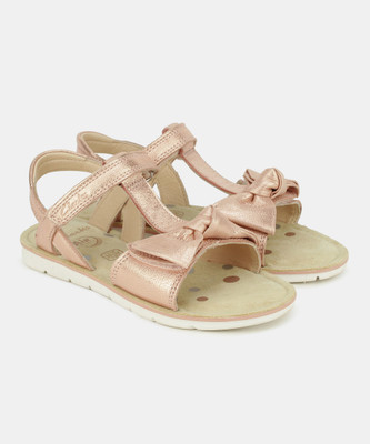 

Clarks Girls Velcro Strappy Sandals(Pink, Rose gold