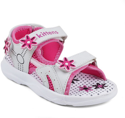 

KITTENS Girls Velcro Flats(White
