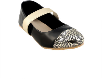 

My Soul Girls Strap Ballerinas(Black