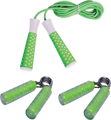 Cosco FITNESS COMBO KIT OF ADJESTABLE ELEVATE JUMP ROPE AND CLUTCH HAND GRIPPER Gym & Fitness Kit
