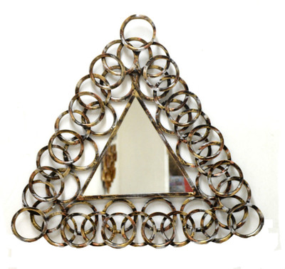 

Generic LA-BLS-WALL-045 Decorative Mirror(Triangle Finish : Wrought Iron)