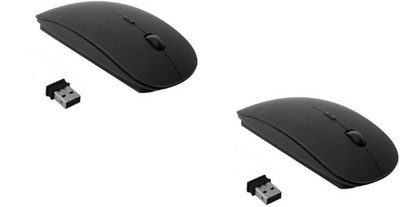 

XBOLT 2 Set of Power 2.4Ghz Ultra Slim Wireless mouse Wireless Laser Gaming Mouse(2.4GHz Wireless, Black)