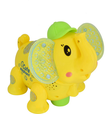 

Aarushi Electronic Flash Projection Elephant with Music(Yellow)