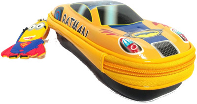 

TECHNOCHITRA CAR SHAPED YELLOW CAR Art Canvas Pencil Box(Set of 1, Multicolor)