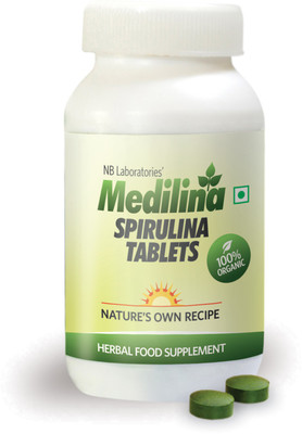 

Medilina Organic Spirulina Tablets - 1KG Pack Plant-Based Protein(1 kg, Natural)