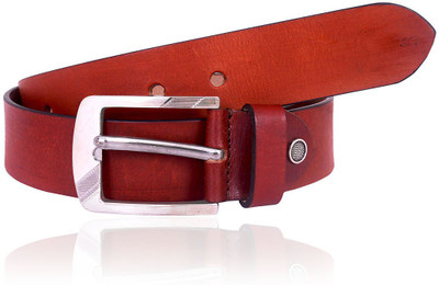 

lovekushcart Men Formal Red Genuine Leather Belt