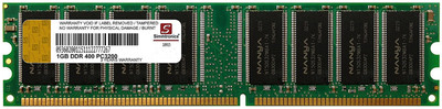 

simtronics 1 GB DDR1 400MHZ DDR 1 GB (Single Channel) PC (Simmtronics 1GB 400 MHz DDR PC 3200 Desktop RAM)