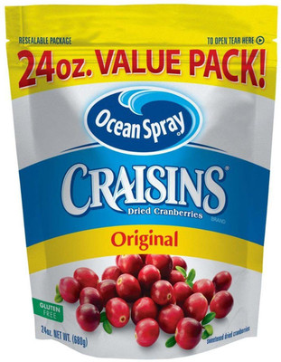 

Ocean Spray Craisins Dried Cranberries, Original - 680g (24oz) 680 g