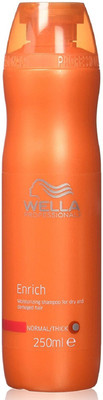 

Wella Enrich Moisturizing Shampoo For Dry & Damaged Hair (Normal/ Thick) 250ml(250 ml)