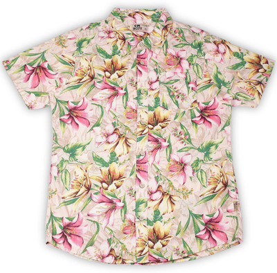 

Flying Machine Boys Floral Print Casual Multicolor Shirt, White