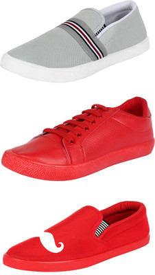 

Trenqs Loafers For Men(Multicolor, Grey