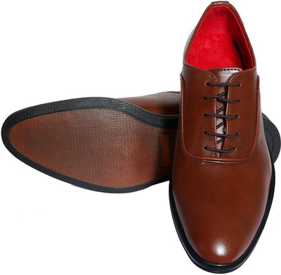 

Sapience Sapience Formal Shoes for mens Party Wear For Men(Tan, Red