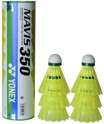 

Yonex MAVIS 350 Nylon Shuttle - Yellow(1, 1, Pack of 6)