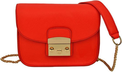 

Fiona Trends Women Casual Red PU Sling Bag