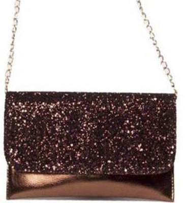 

Aliado Women Evening/Party Brown Leatherette Sling Bag